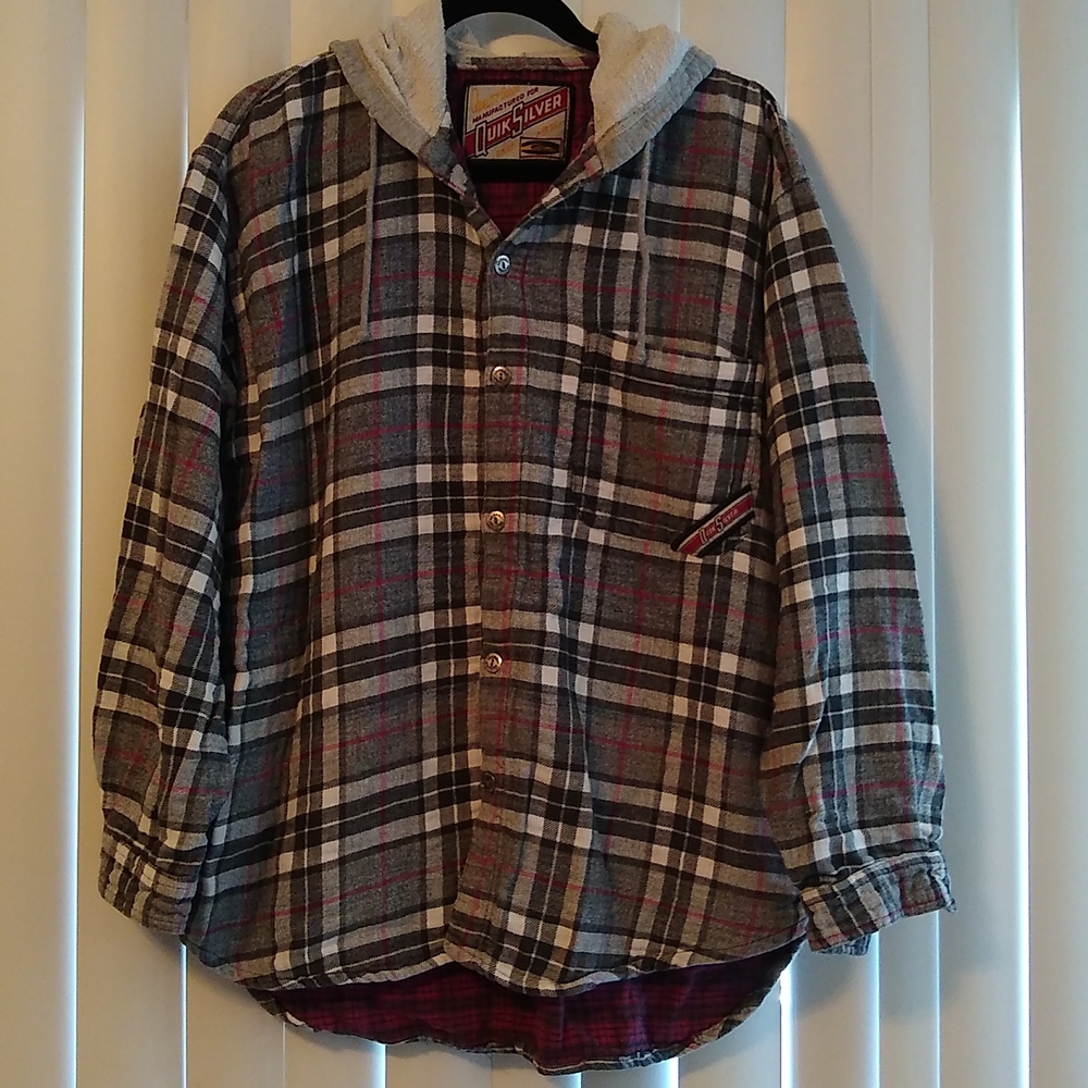 Quicksilver vintage plaid flannel